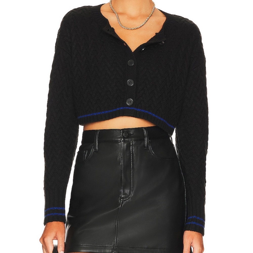 525 American Cropped Cardigan Sweater
